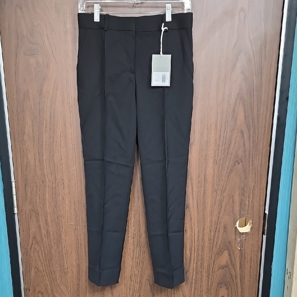 Everlane Size 0 Black Wool Italian Go Weave Crop Trouser